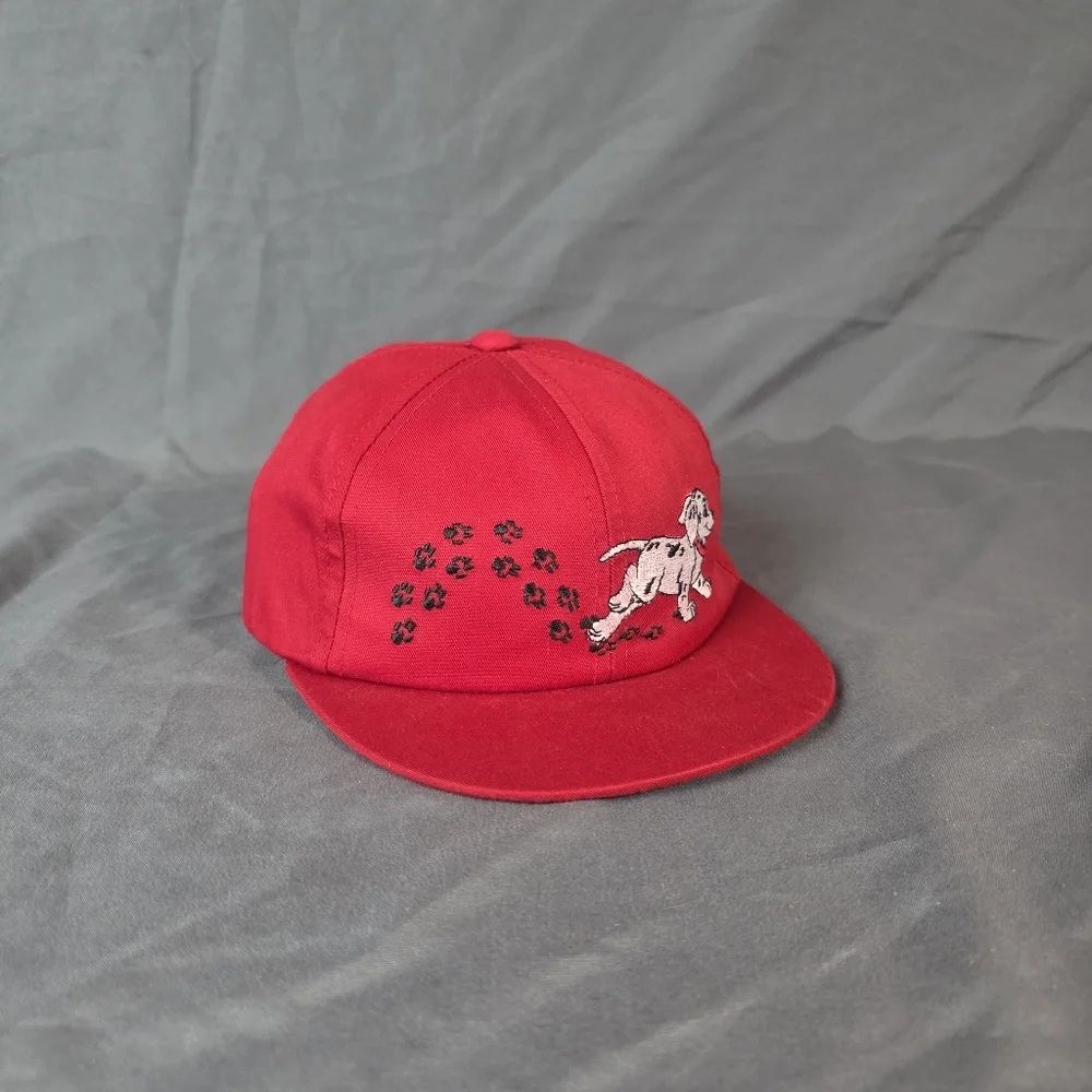 Vintage Disney 101 Dalmatians Annco Red Kid's Hat Cap